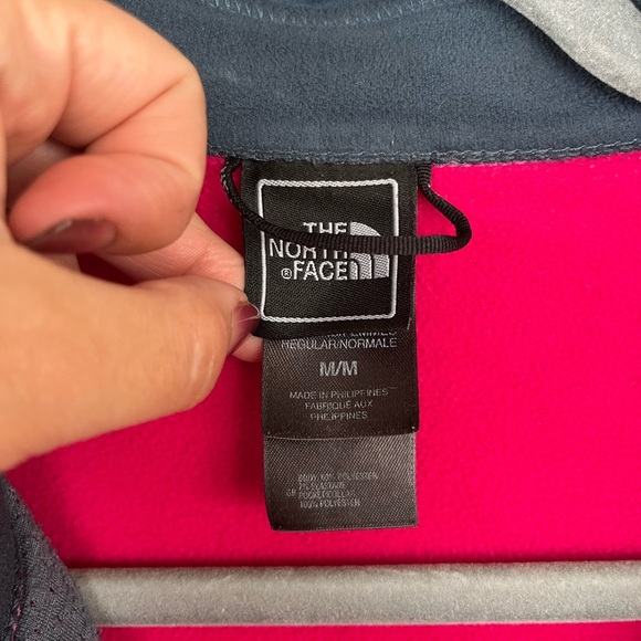 The North Face Womens TKA Stretch Jacket Size M Pink Blue Full Zip Polyester - Picture 3 of 8